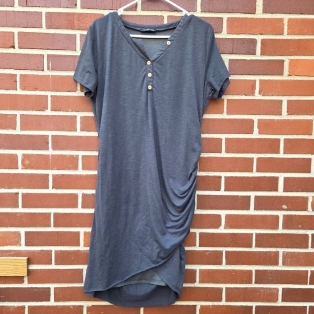 Casual Charcoal Gray Dress - Made BFTBM - Size L